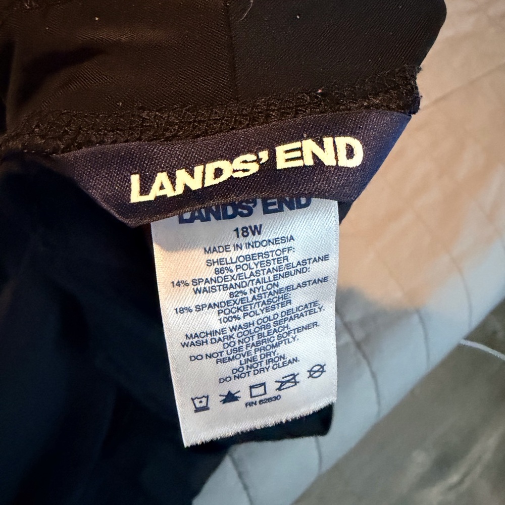 Lands' End Navy Swim Skirt